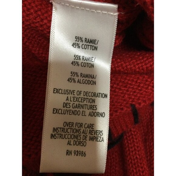 Vintage Sweater Dogs Toto Ugly Christmas Holiday Cardigan Large Petite - Picture 10 of 10